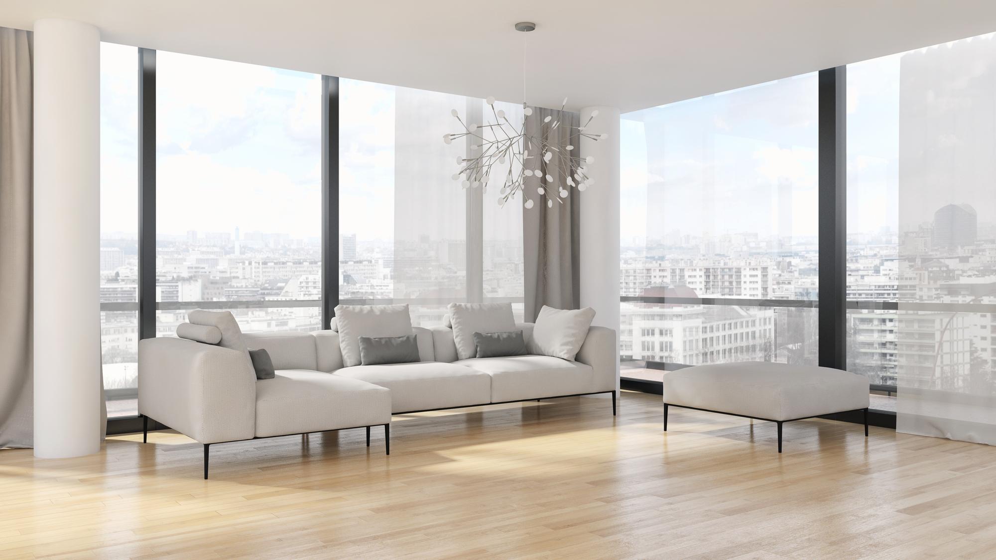 apartament modern cu living luminos